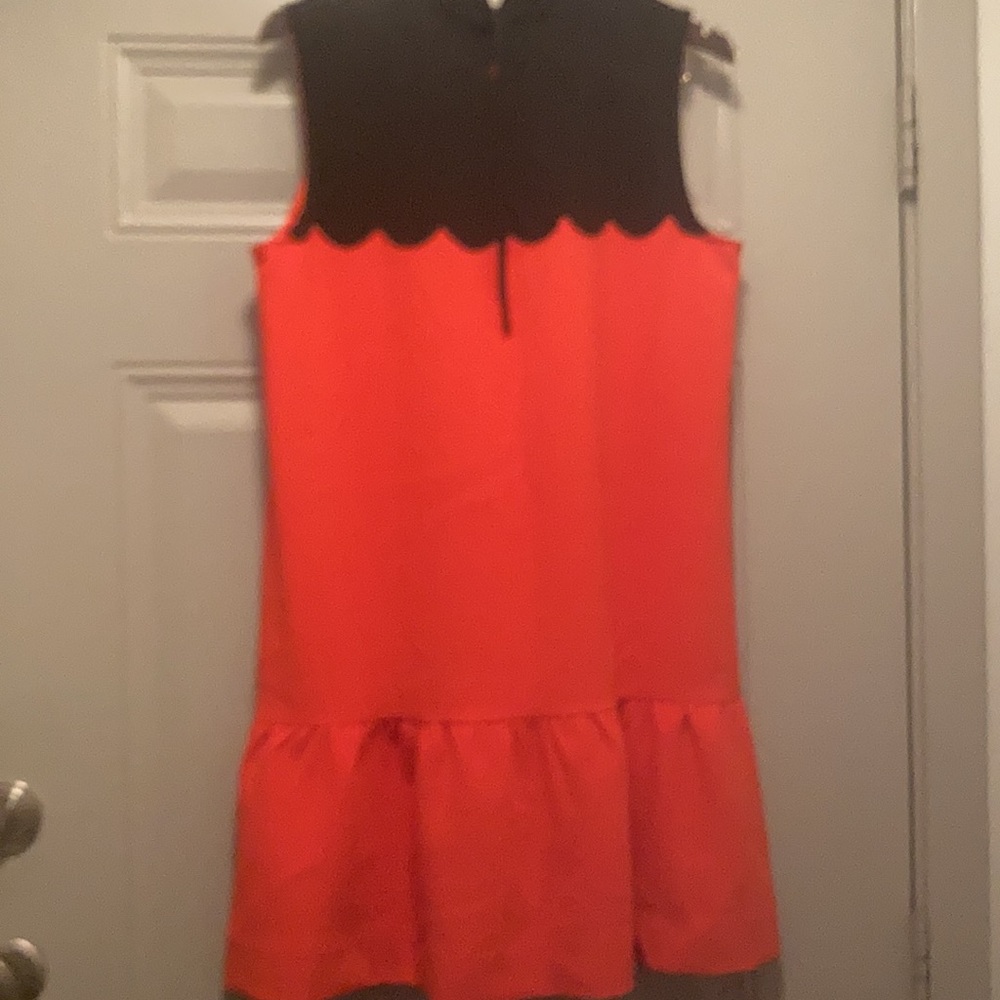 Victoria Beckham for Target Black and Orange Dress| Sz L - Picture 7 of 13